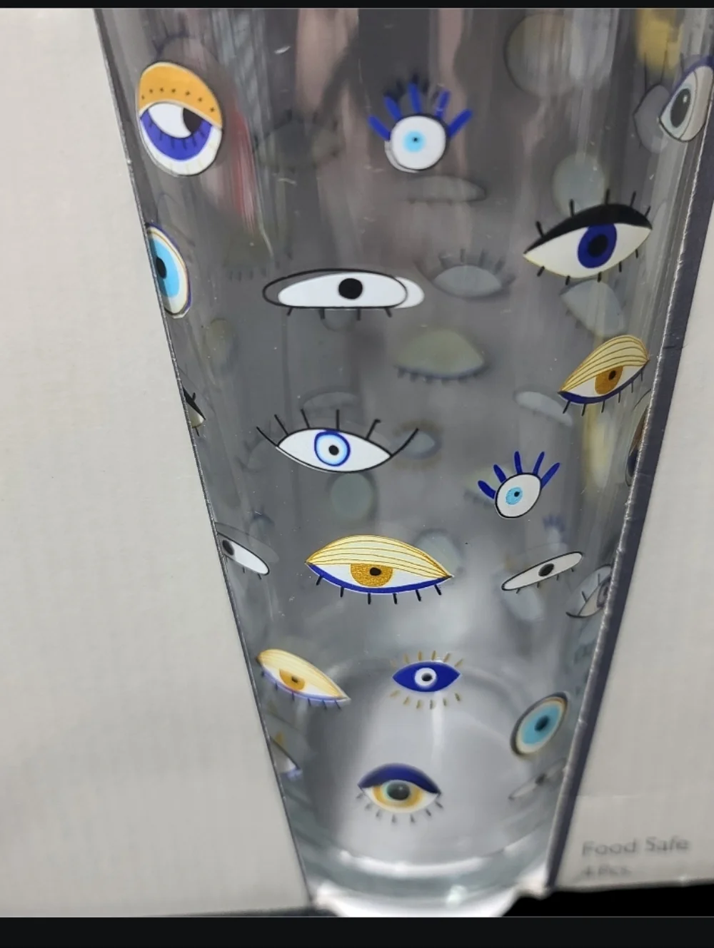 Anthropologie Rakle Hamsa Evil Eye Mati Nazar Mal De Ojo Drink Glass Set New